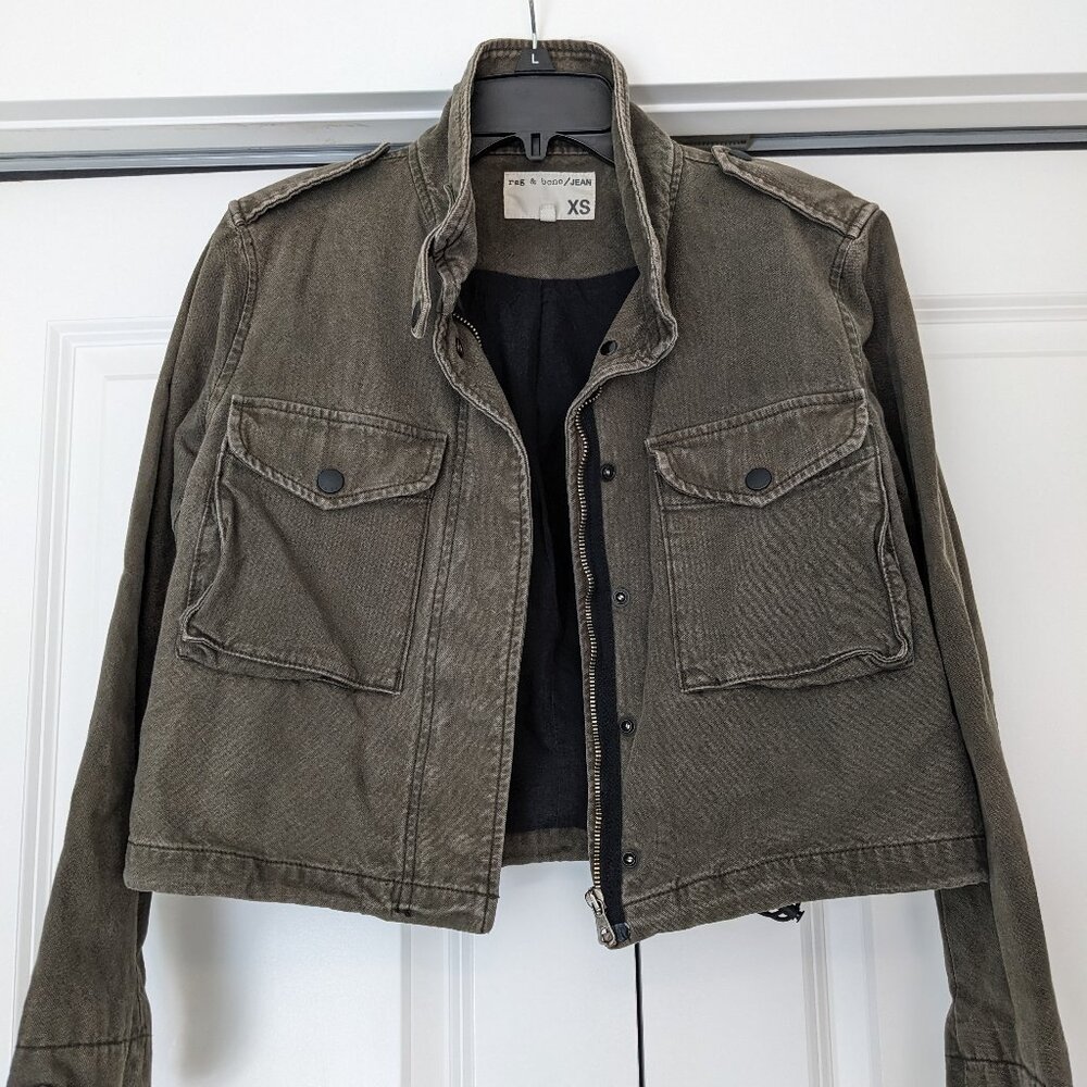 Rag & Bone Women's Cropped Army Jacket sz XS